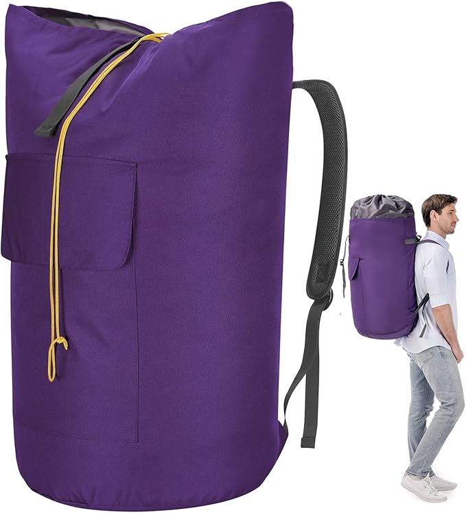 College Laundry Bag Extra Large Heavy Duty, Dorm Laundry Bag by Azhido