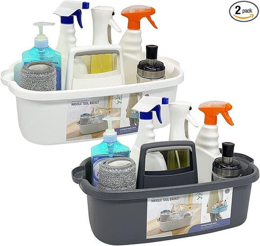 2 Pack Multi-Purpose Plastic Cleaning Caddy by Goderewild