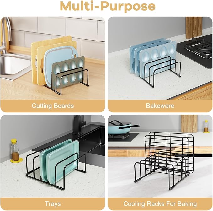 Cutting Board Organizer, Cutting Board Holder Rack Baking Cookie Pan Sheets - Image 5