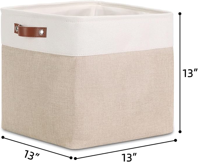 DULLEMELO Cube Storage Bin 13x13, Collapsible Fabric Storage Cube - Image 2