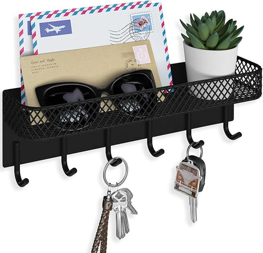 Key Holder for Wall – Decorative Stainless Steel Key Hanger by Lwenki