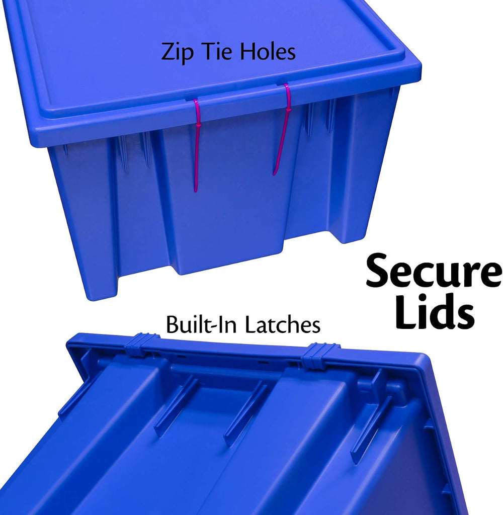 Akro-Mils 35300 Nest and Stack Plastic Storage Container and Distribution Tot...