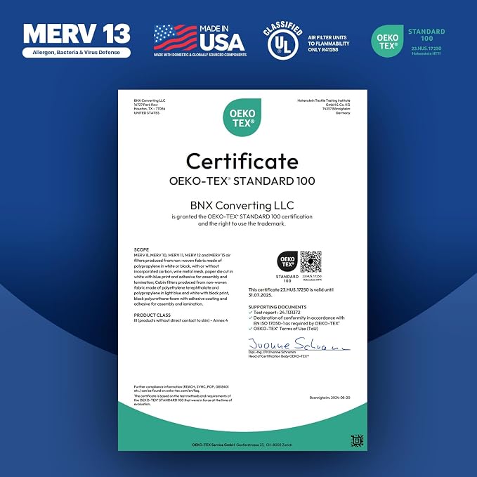 BNX TruFilter 20x20x5 MERV 13 Air Filter - Image 7