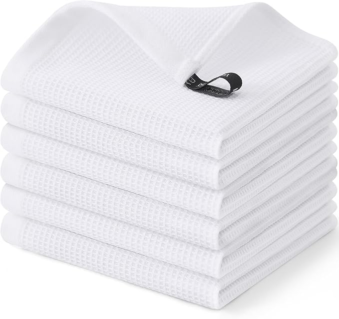 Homaxy 100% Cotton Waffle Weave Dish Cloths by Homaxy