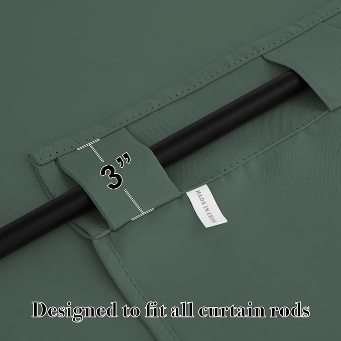 RYB HOME Small Window Curtains Blackout, Privacy Thermal Insulating Drapes - Image 5