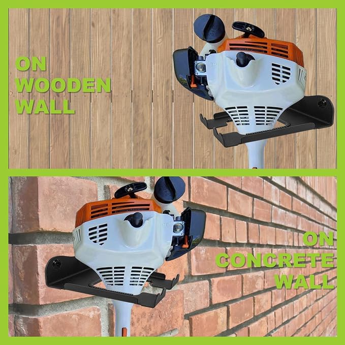 2Pcs Garage Organizer Trimmer Rack, Garden Power Tool Hanger Weed Whackers - Image 5