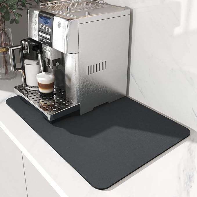 AMOAMI Dish Drying Mat for Kitchen Counter-Coffee Mat Bar Accessories, Hide by AMOAMI