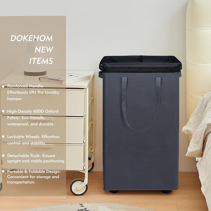 DOKEHOM 90L X-Large Laundry Basket - Image 2