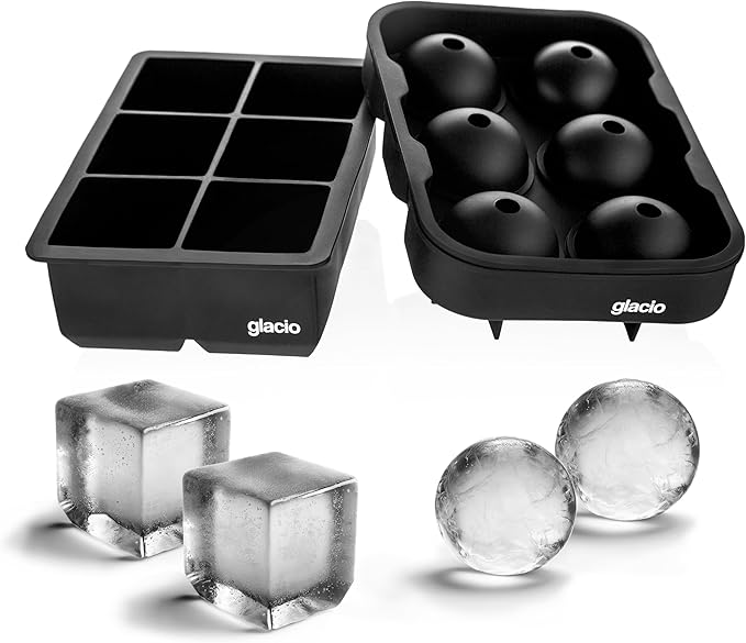 glacio Silicone Ice Cube Trays – Large Silicone Molds by glacio