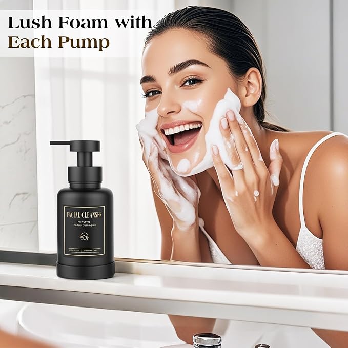 Luxspire Foaming Soap Dispenser, Glass Foam Pump Soap Dispenser, Non-Slip Hand - Image 7