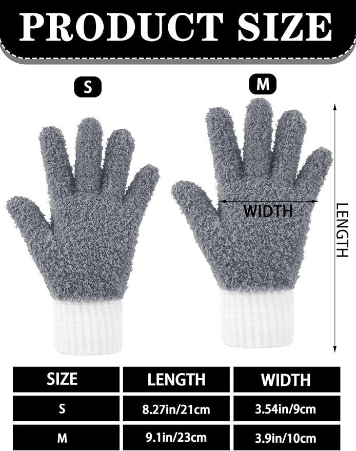 Bencailor 3 Pairs Microfiber Plant Dusting Gloves Leaf Cleaning Gloves - Image 3