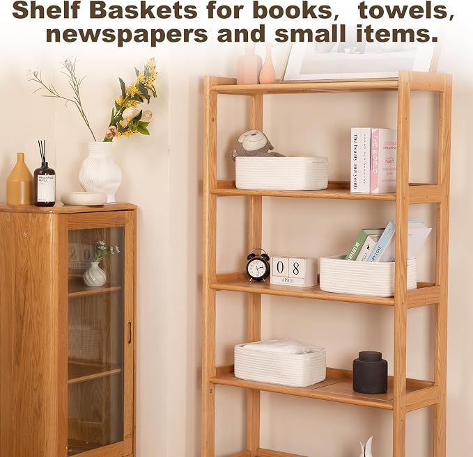 3 Pack Small Storage Baskets for Organizing, Cute Woven Decorative Gift Baskets - Image 5