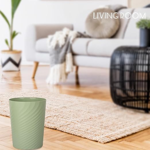 UUJOLY Plastic Small Trash Can Wastebasket, Garbage Container Basket - Image 6