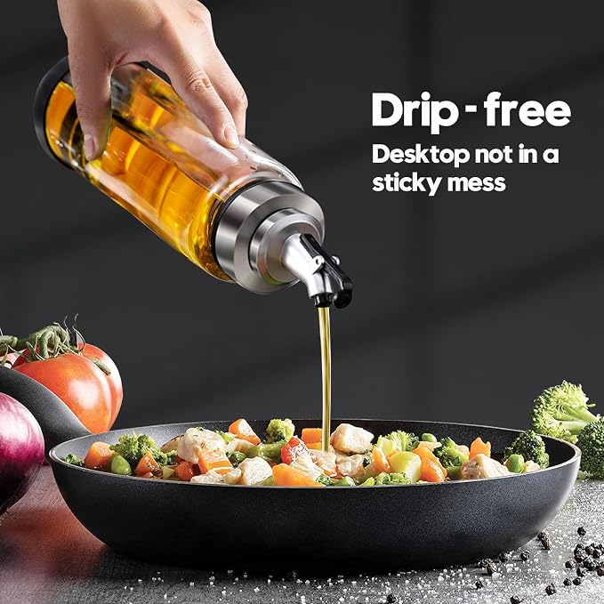 Olive Oil Dispenser Bottle for Kitchen Shatterproof Glass Bottle - Image 5