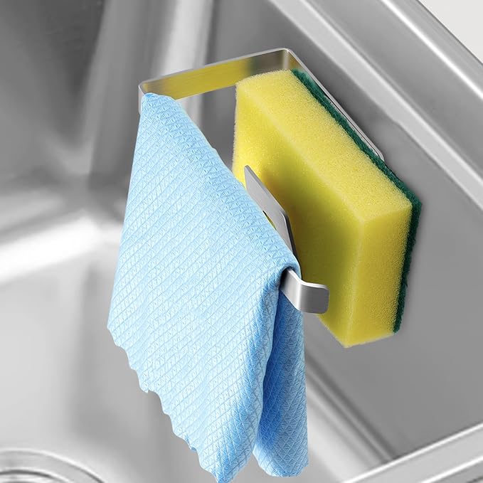 Sponge Holder for Kitchen Sink, Kitchen Sink Caddy, 2 in 1 Kitchen Sink by Unknown