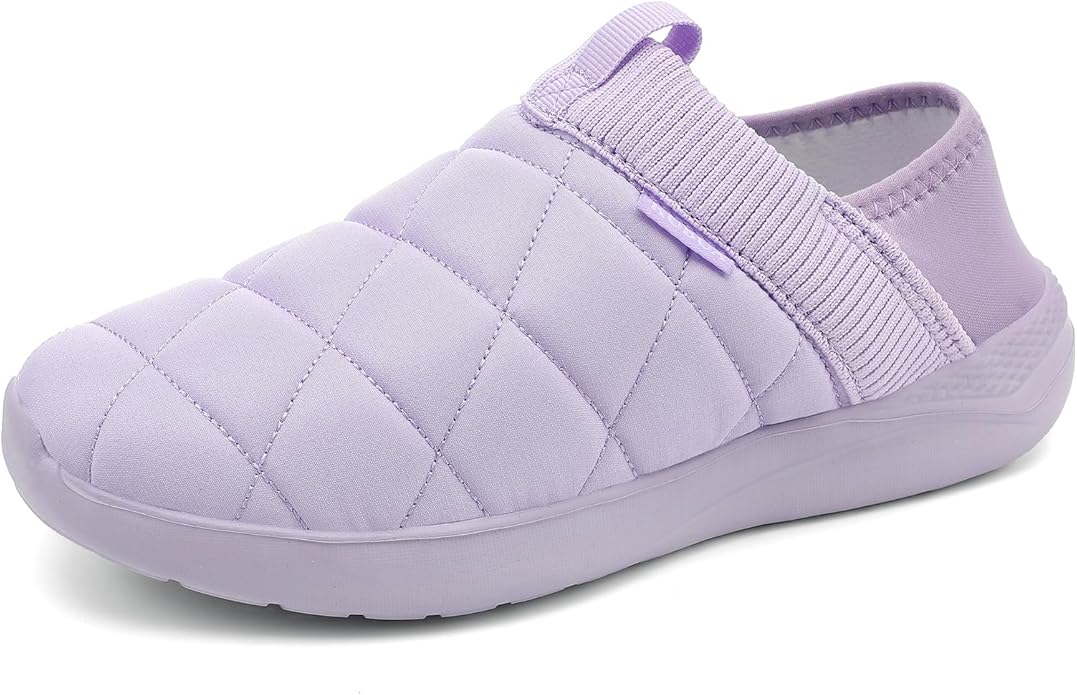 KUBUA Slippers for Men and Womens Indoor House Shoes Plush Slip on Outdoor by KUBUA