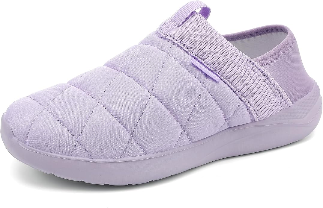 KUBUA Slippers for Men and Womens Indoor House Shoes Plush Slip on Outdoor by KUBUA