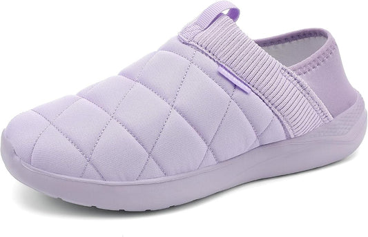 KUBUA Slippers for Men and Womens Indoor House Shoes Plush Slip on Outdoor by KUBUA