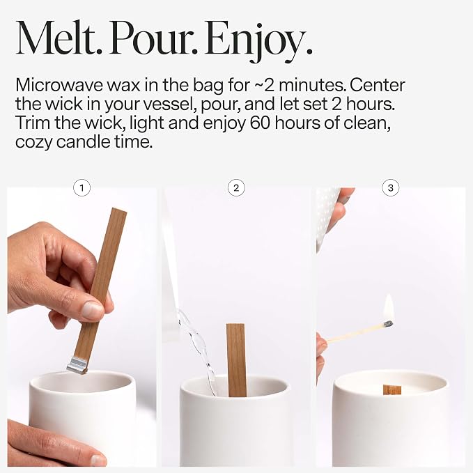 Siblings Candle Making Kit | DIY Coconut-Soy Wax Candle Kit - Image 3