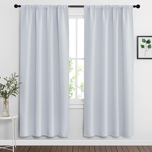 RYB HOME Curtains for Bedroom 72 inches Long, W 34 x L 72, 2 Panels by RYBHOME