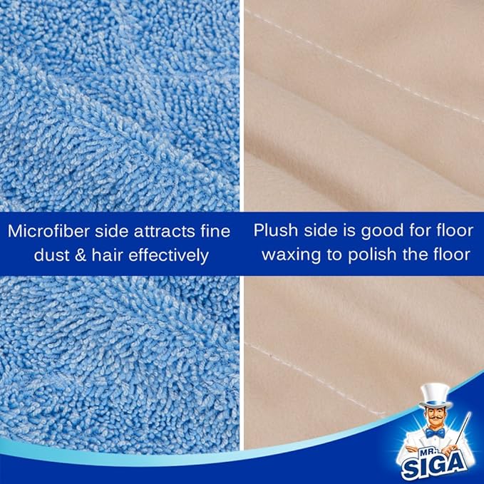 MR.SIGA Professional Microfiber Mop Refills, Size: 42cm X 23cm - Image 3