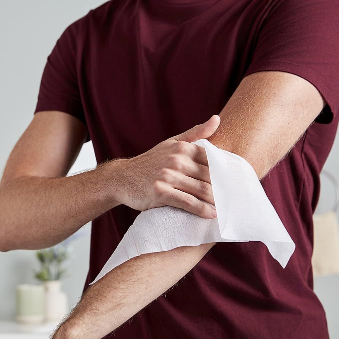 McKesson Washcloth Wipes for Adults, Unscented Disposable Wash Cloths for Body - Image 6