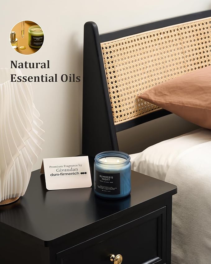 M&SENSE Summer's Night Scented Candle, 11.6oz Natural Soy Wax Clean Non Toxic - Image 6