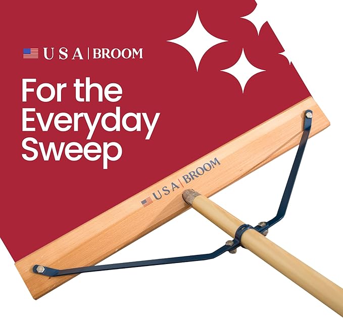 USA Broom 36" Everyday Sweep Indoor/Outdoor Push Broom - Image 2