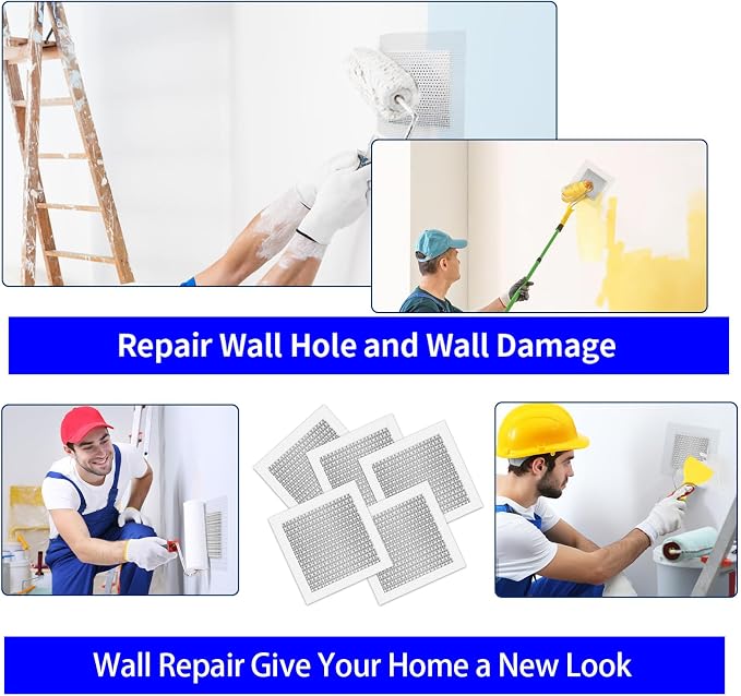 5pcs Drywall Patch Kit, Self-Adhesive Fiberglass Wall Repair Patch Kit & - Image 6
