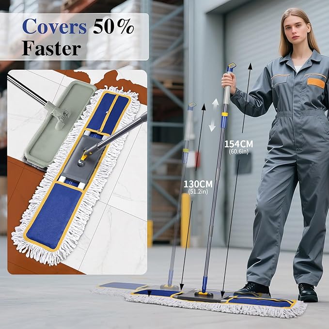 36" Commercial Mop for Floor Cleaning, Masthome Heavy Duty Industrial Mop - Image 2