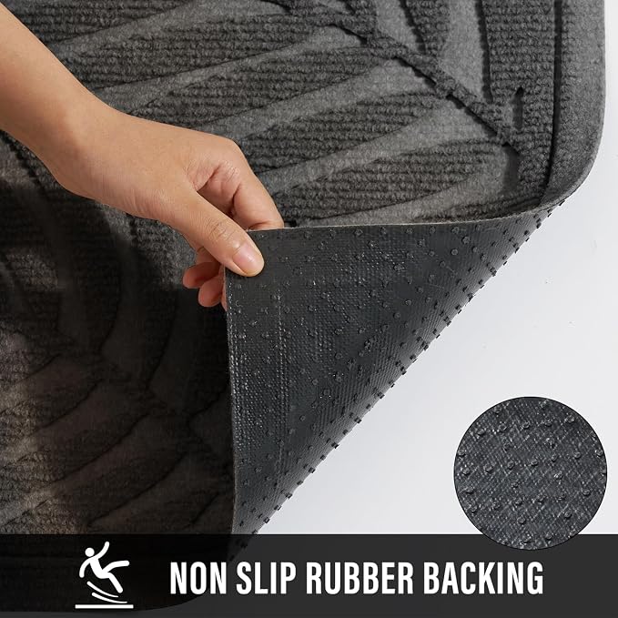 Front Door Mat, Absorbent Resist Dirt Welcome Door Mat Indoor Outdoor, - Image 4