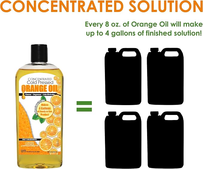 Cold Pressed Orange Oil Concentrate | 8-ounce Professional Grade All-Purpose - Image 2
