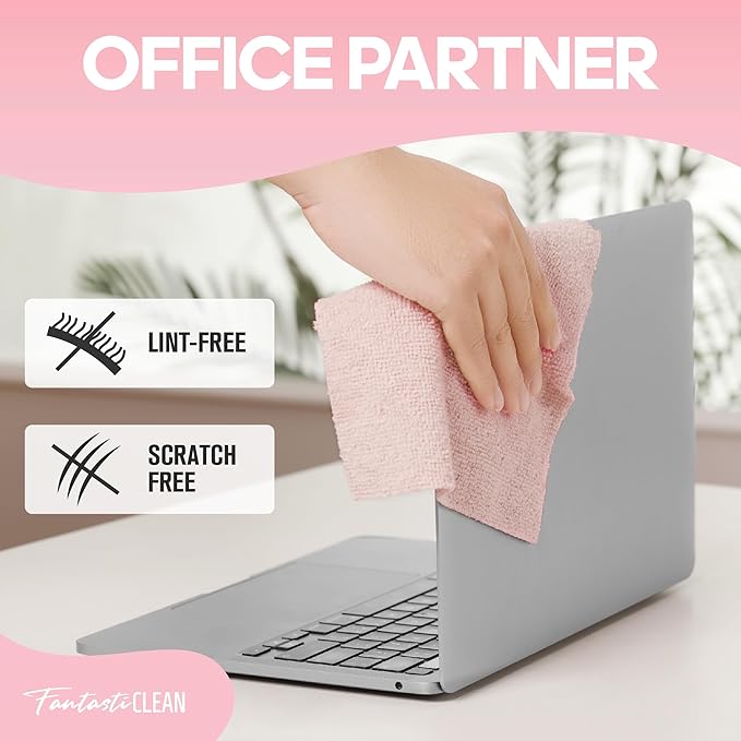 Fantasticlean Microfiber Cleaning Cloth Roll -60 Pack, Tear Away Paperless - Image 7
