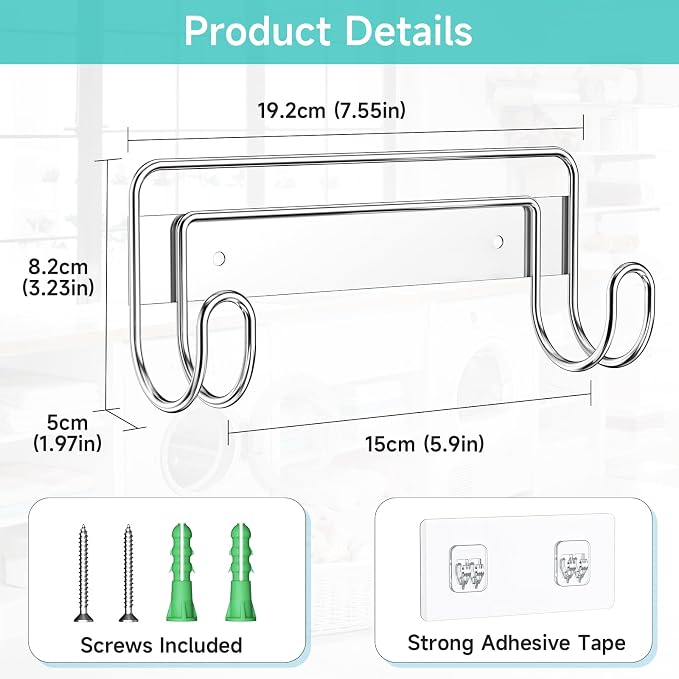 Ironing Board Hanger Wall Mount, Ironing Board Holder - Image 5