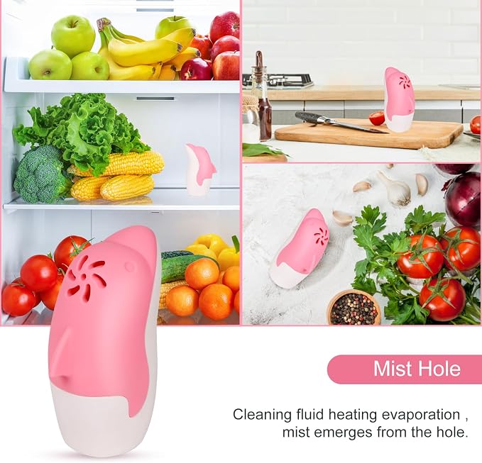 Asltw Upgrade Cute Fridge Deodorizer, Dolphin Fridge Cleaner, Freezer Odor - Image 5