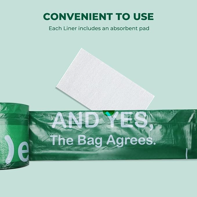 Commode Liners with Absorbent Pads, Universal Disposable Commode/Bed Pan Liners - Image 3