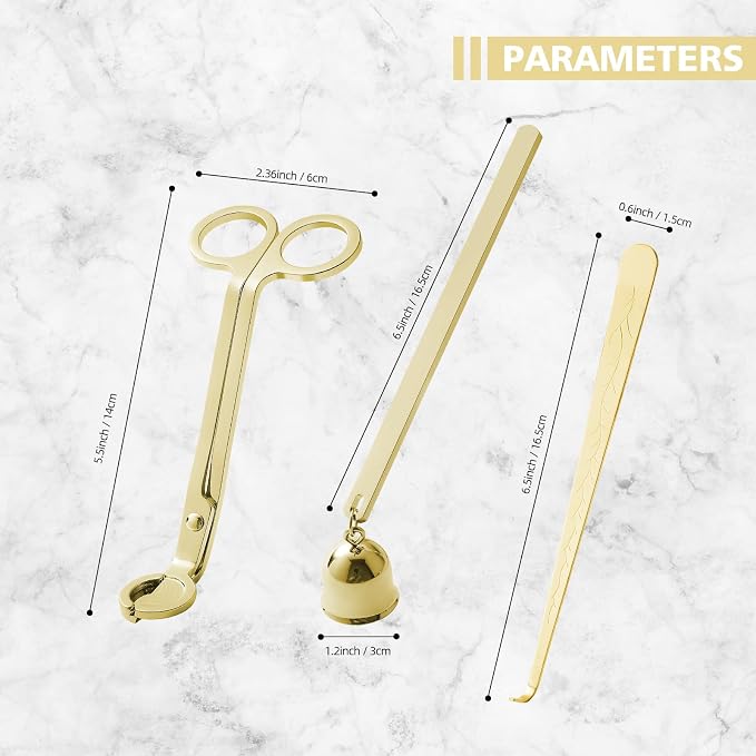 PATOISE 3 in 1 Candle Accessory Set, Candle Wick Trimmer Cutter Mini, Candle - Image 6