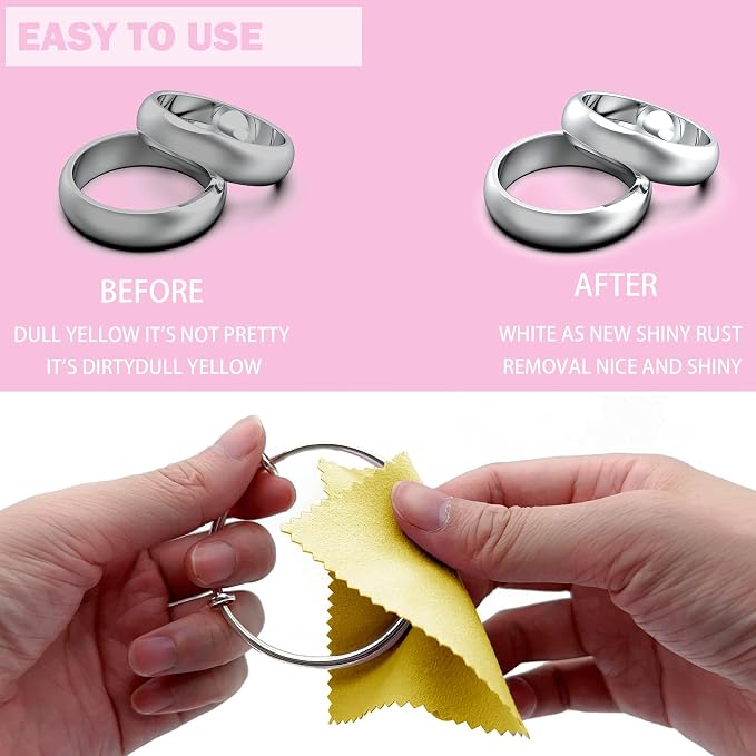XIAOXINGYUN 120 PCS Jewelry Cleaning Cloth Jewelry Polishing Cloths - Image 5