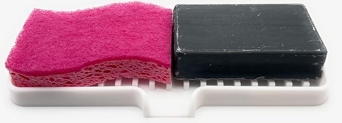 Happitasa Silicone Soap Dish Tray and Sponge Holder - Image 9