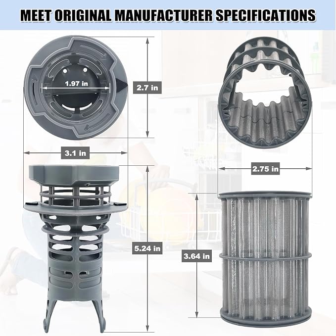 UPGRADED 645038 Dishwasher Drain Mesh Filter - Image 4