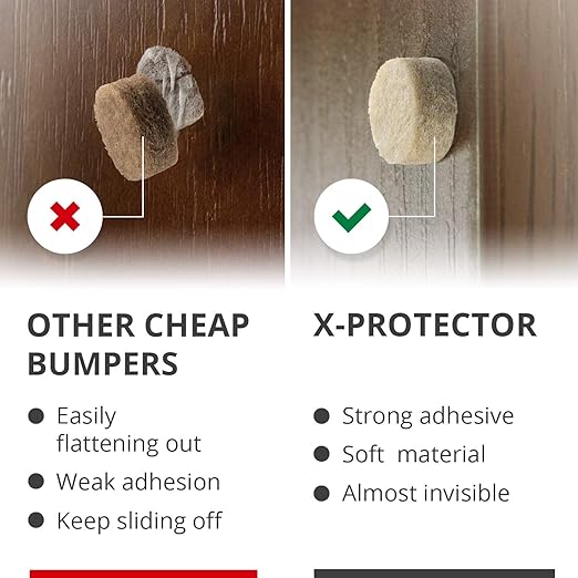 Cabinet Door Bumpers X-Protector 100 PCS – Small Felt Pads 3/8” – Ideal Beige - Image 3