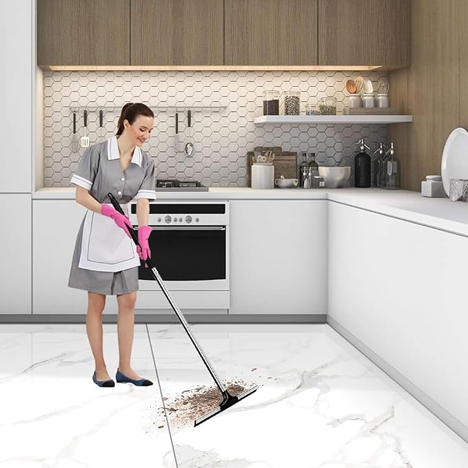 Floor Squeegee Scrubber 59" Long Stainless Steel Handle - Image 7