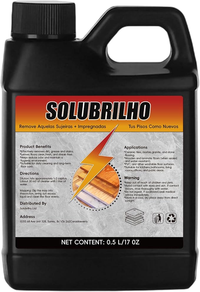 Tile Cleaner, Original Floor Cleaner Black Bottle, 0.5L Multipurpose Powerful by Unknown