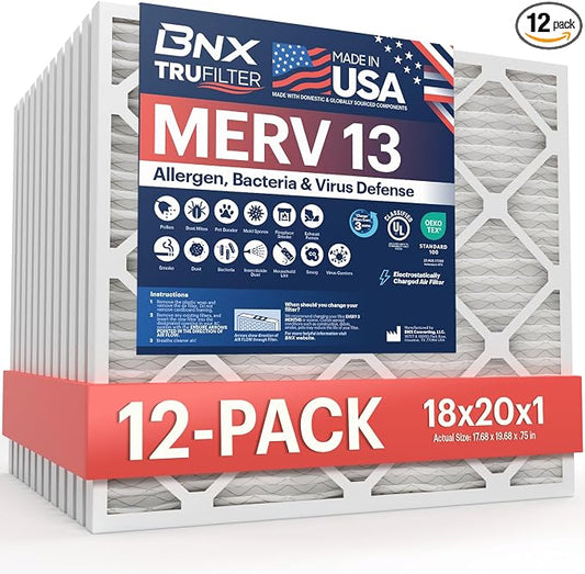 BNX TruFilter 18x20x1 Air Filter MERV 13 by BNX