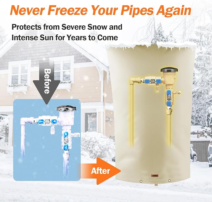 TOHONFOO Backflow Preventer Pipe Insulation Cover - Image 3