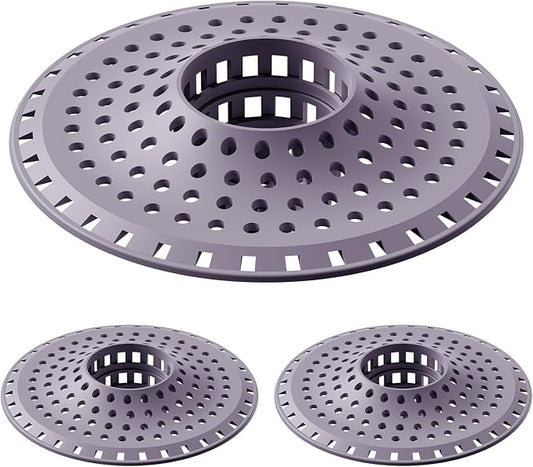 Shower Hair Drain Catcher, Silicone Bathtub Drain Hair Catcher Strainer by SayGoodbyetoHairClogging