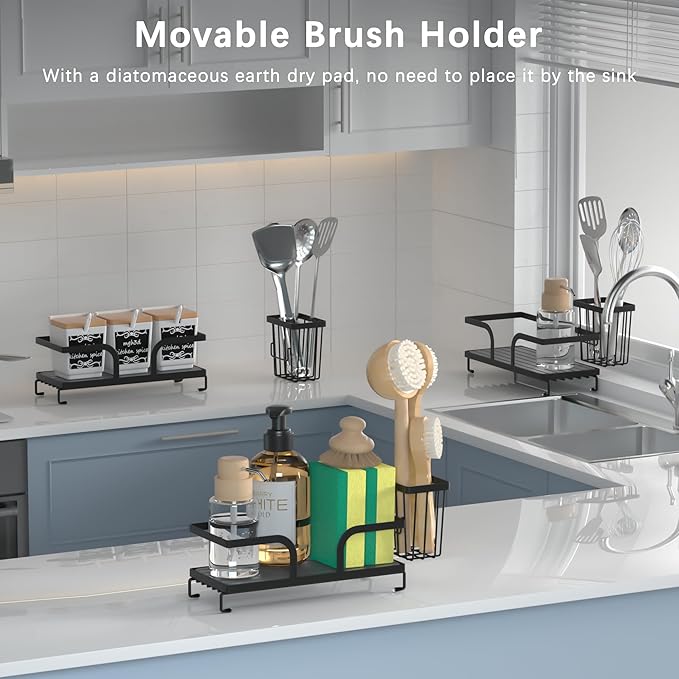 Sponge Holder for Kitchen Sink, Sink Caddy Organizers - Image 7