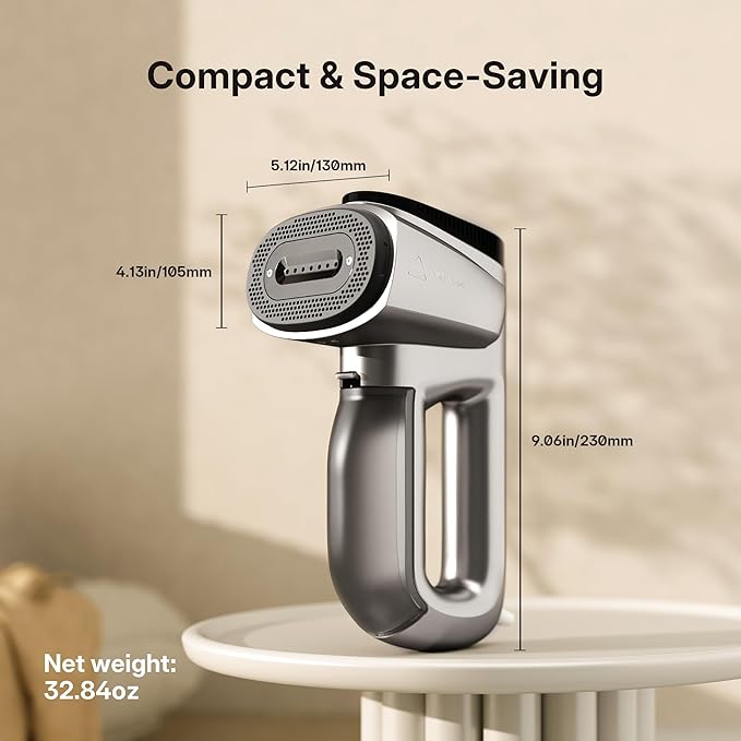 GKJ Steamer for Clothes, Handheld Vacuum Steamer 2300 Pa Suction, Portable - Image 8