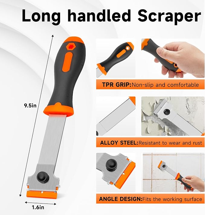 6PCS Razor Blade Scraper Tool, Glass Top Stove Scraper, Paint Scraper, Cleaning - Image 3