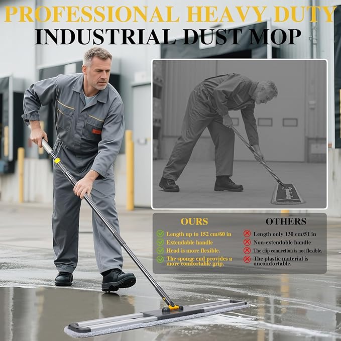 Masthome 36" Commercial Mop, Heavy Duty Industrial Floor Mop - Image 3
